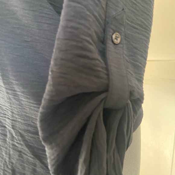 Dark blue women’s blouse - Picture 4 of 4